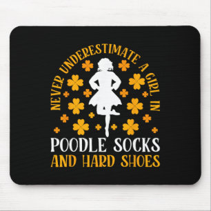 Irish Dancing Poodle Socks And Hard Shoes Irish Ta Mouse Pad