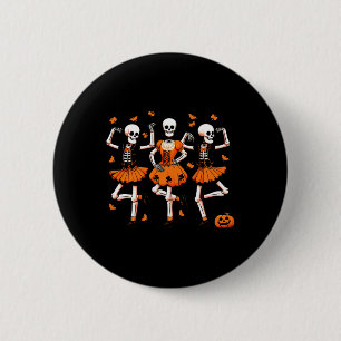 Irish Dancing Skeletons Spooky Dance Halloween Wom 2 Inch Round Button