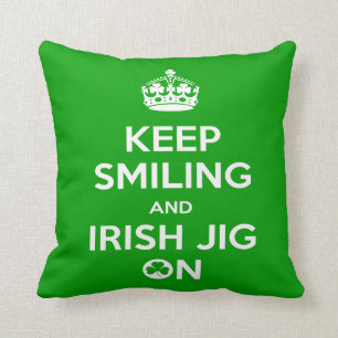 Irish Dancing Throw Pillow