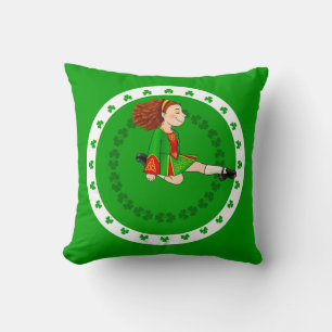 Irish Dancing Throw Pillow