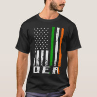 Irish DEA Family American Flag Ireland Flag