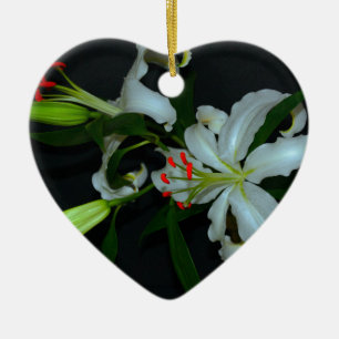 Irish Design-Brass and Flower Collection Ceramic Ornament