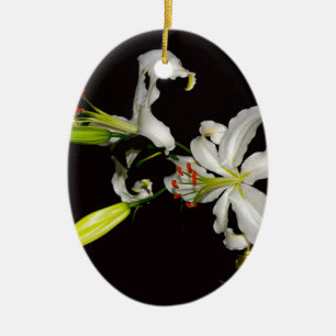 Irish Design- Brass and Flower Collection Ceramic Ornament