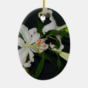 Irish Design-Brass and Flower Collection Ceramic Ornament