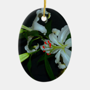 Irish Design-Brass and Flower Collection Ceramic Ornament