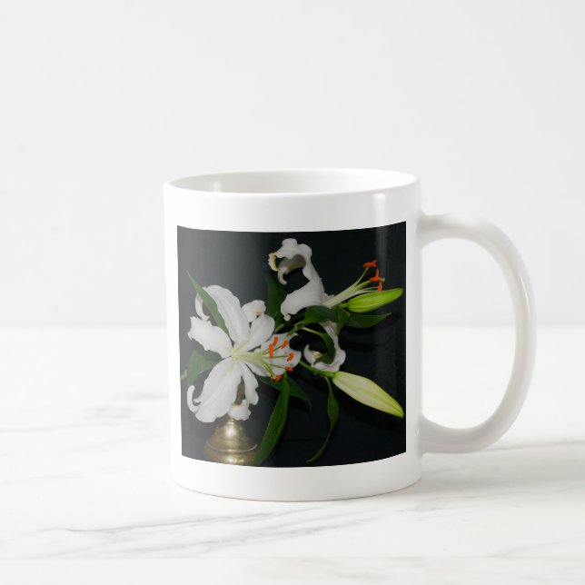 Irish Design-Brass and Flower Collection Coffee Mug (Right)
