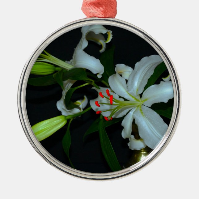 Irish Design-Brass and Flower Collection Metal Ornament (Front)