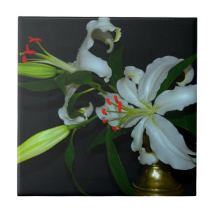 Irish Design-Brass and Flower Collection Tile