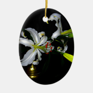 Irish Design-Brass and Flower Design Ceramic Ornament
