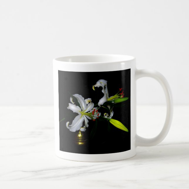 Irish Design-Brass and Flower Design Coffee Mug (Right)