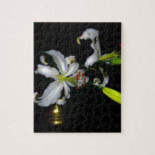 Irish Design-Brass and Flower Design Jigsaw Puzzle