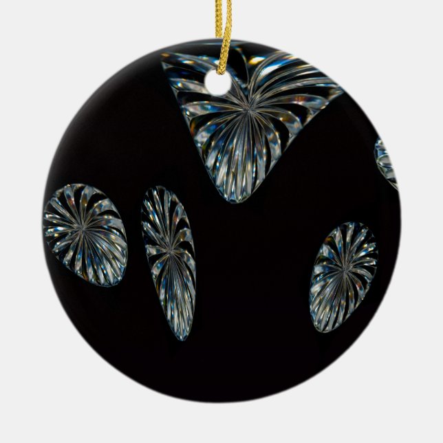 Irish Design -The Crystal Collection Ceramic Ornament (Front)