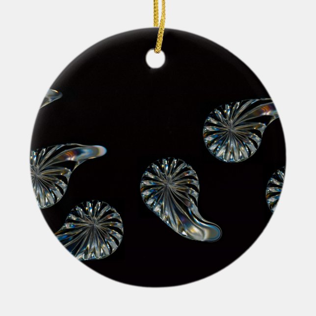 Irish Design-The Crystal Collection Ceramic Ornament (Front)