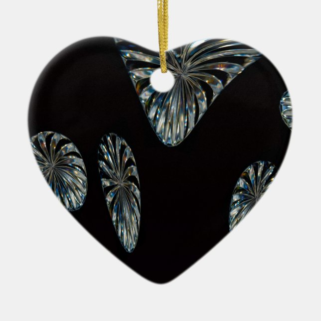 Irish Design -The Crystal Collection Ceramic Ornament (Front)