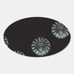 Irish Design-The Crystal Collection Oval Sticker