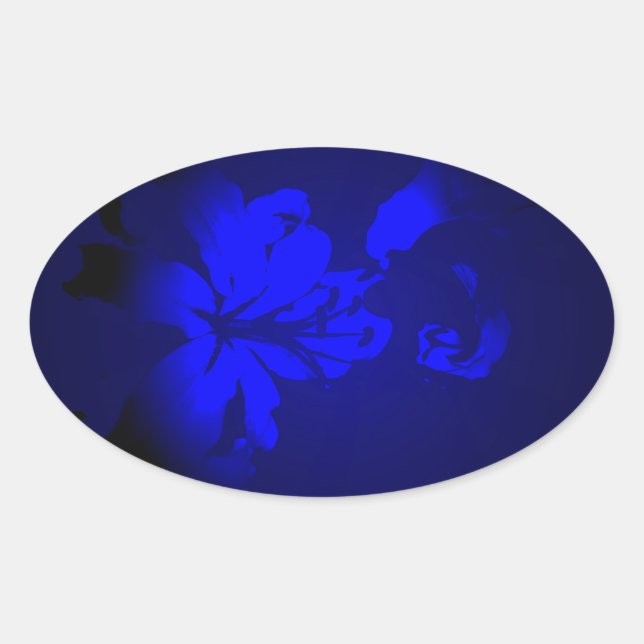Irish Design-The Flower Collection Oval Sticker (Front)