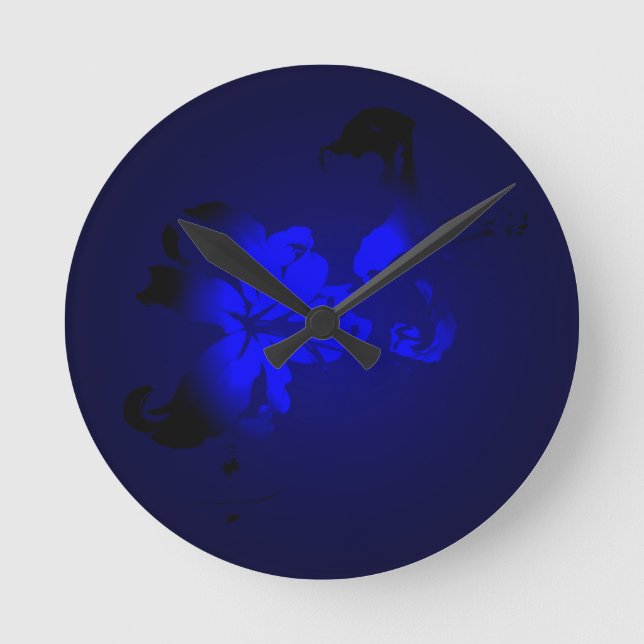 Irish Design-The Flower Collection Round Clock (Front)