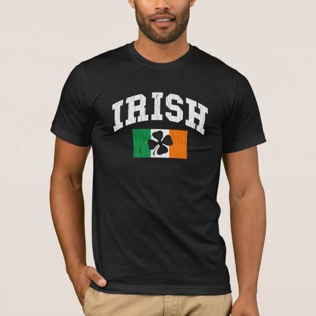 Irish Distressed Design T-Shirt (Front)