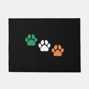 Irish Dog Paw St Patrick s Day Doormat