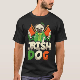 Irish Dog St Patricks Day Pug T-Shirt