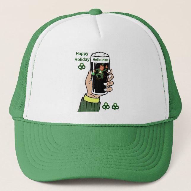 Irish Drink image for trucker-hat Trucker Hat (Front)