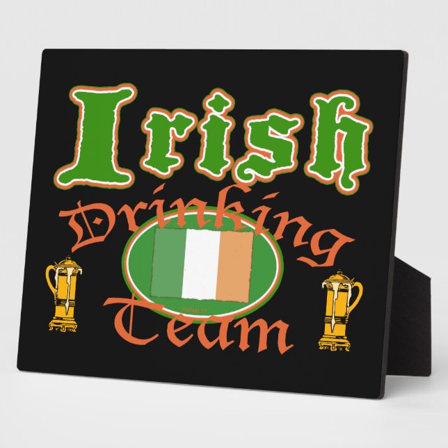 Irish Drinking Team 2 Plaques (Side)
