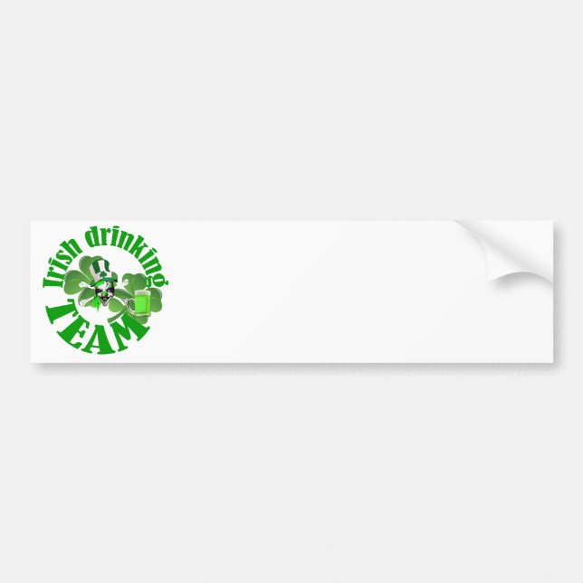Irish drinking team bumper sticker (Front)