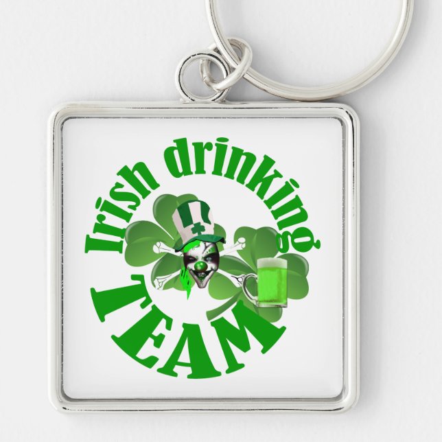 Irish drinking team keychain (Front)