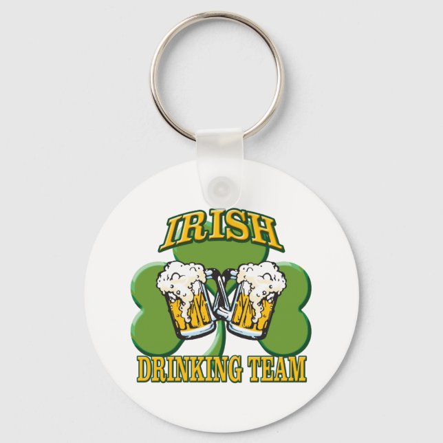 Irish Drinking Team Keychain (Front)