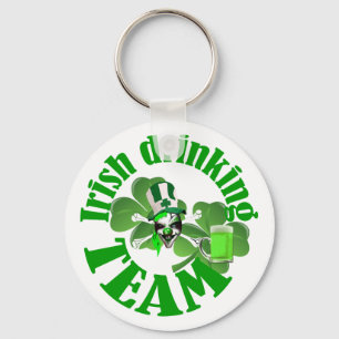 Irish drinking team keychain