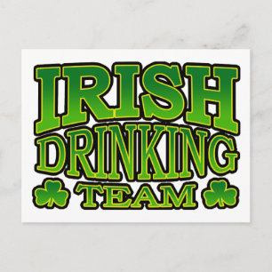 irish Drinking Team Postcard