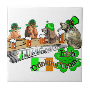 Irish Drinking Team St Pats Tile