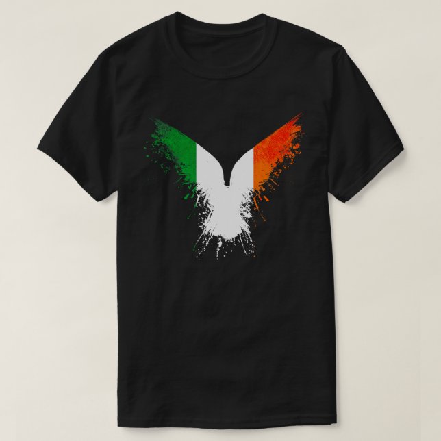 Irish Eagle Flag T-Shirt (Design Front)