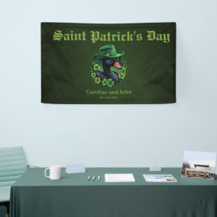 Irish Elegance, The Black Swan of St. Patrick Banner