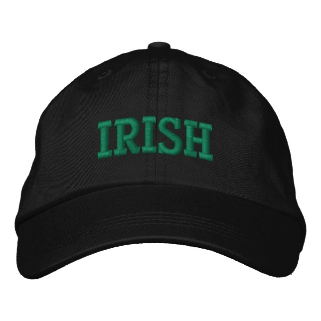 IRISH EMBROIDERED BASEBALL CAP (Front)