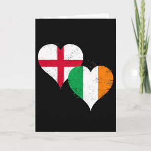 Irish English Get Flags In Vintage Style On St Pat Card