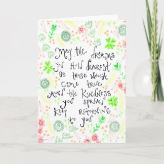 Irish Everyone was Irish Holiday Card