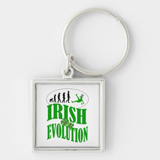 Irish evolution keychain (Front)