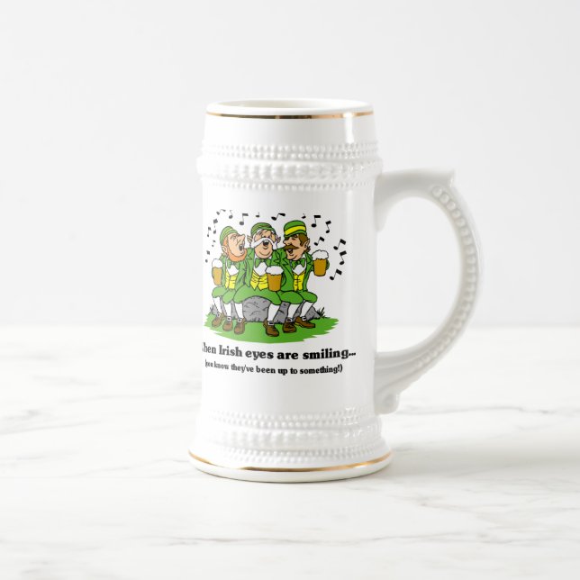 Irish eyes are smiling beer stein (Right)