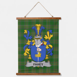 Irish Fahey or O_Fahy Coat of Arms Family Crest Hanging Tapestry