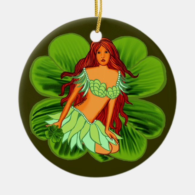 Irish Fairy round ornament (Front)