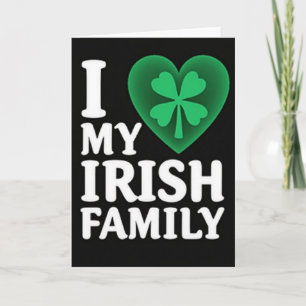 Irish Family Love Card