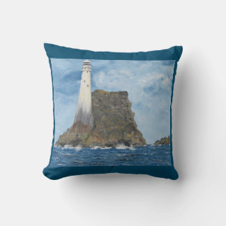 Irish Fastnet Lighthouse, County Cork, Ireland  Throw Pillow