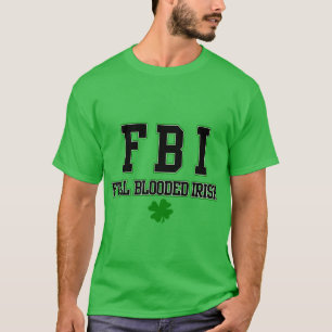 Irish FBI T-shirt irlandais entièrement sanglé