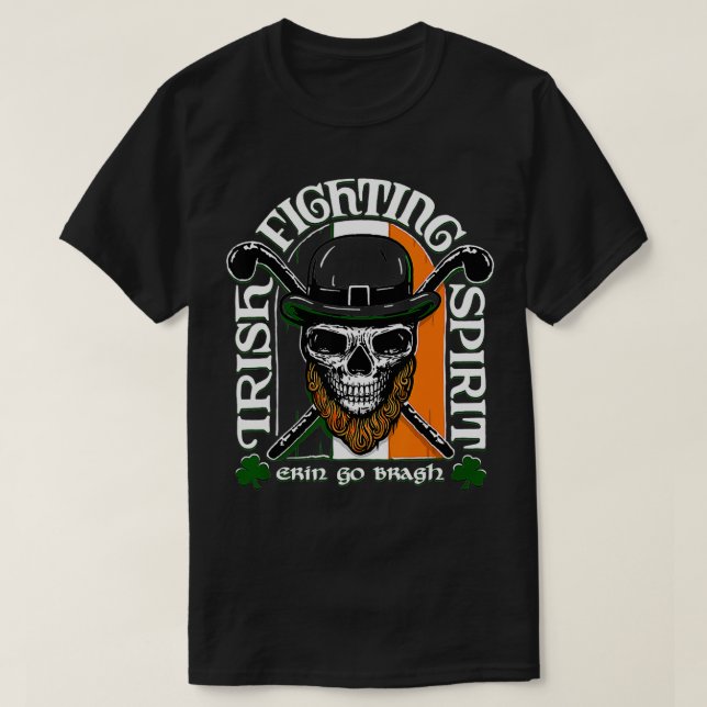 Irish Fighting Spirit  Green Edition  T-Shirt (Design Front)