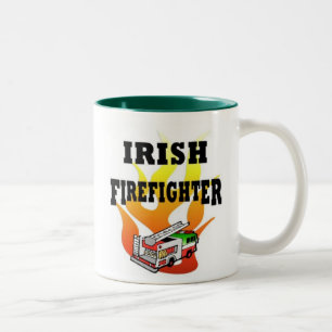 Irish Fire Fighter Two-Tone Coffee Mug
