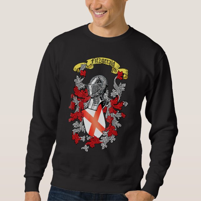 Irish Fitzgerald Family Cres Sweatshirt (Front)