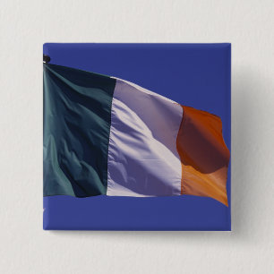 Irish flag 2 inch square button