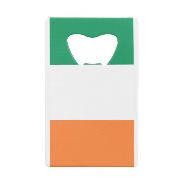 Irish Flag bocnt Credit Card Bottle Opener (Front)