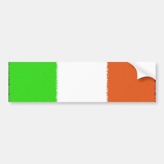 Irish Flag Bumper Sticker (Front)
